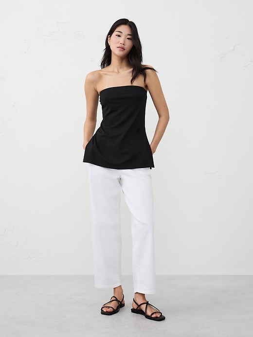 Strapless Trapunto Top