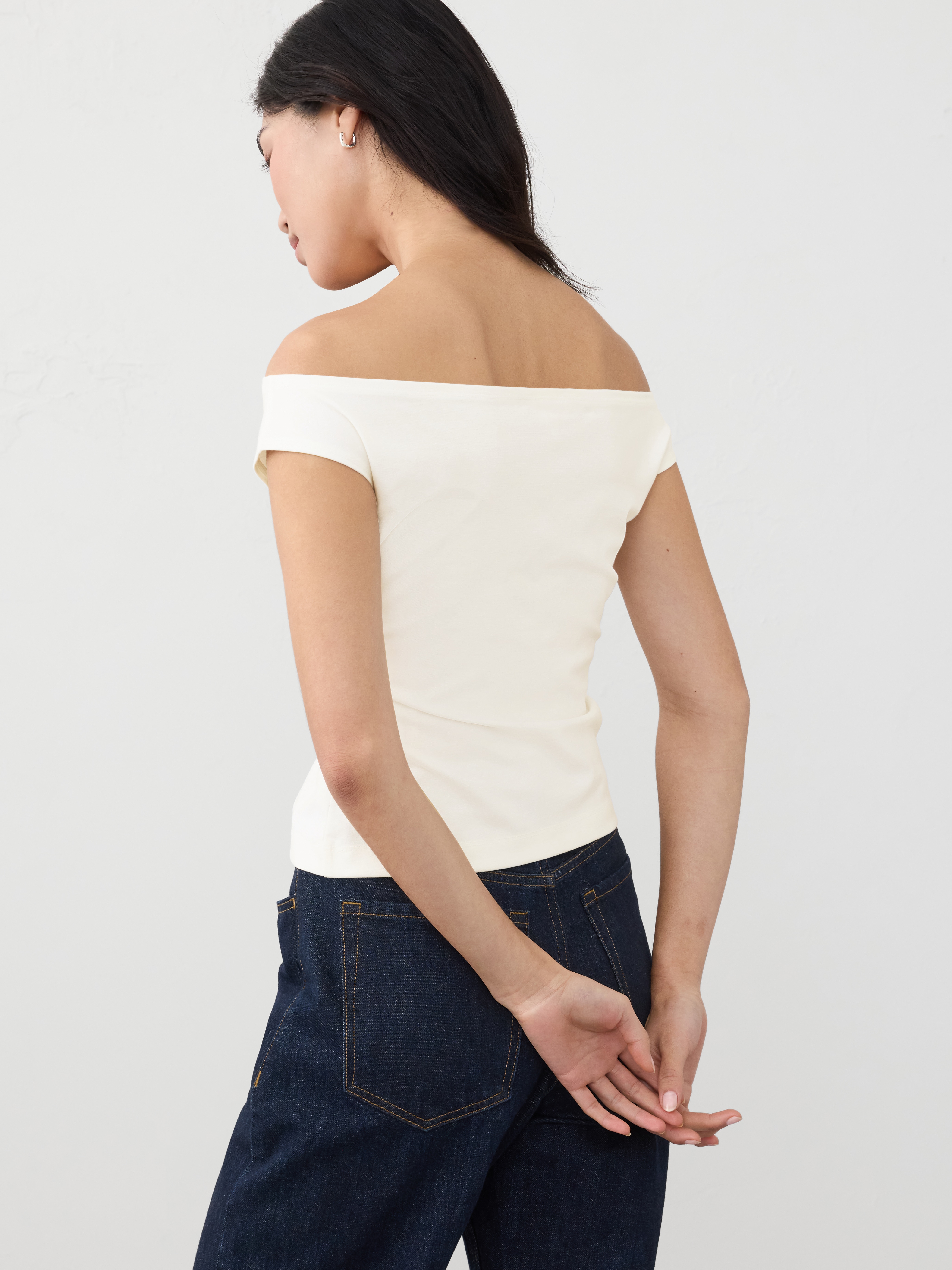 Textured Off-Shoulder Top | Banana Republic Factory