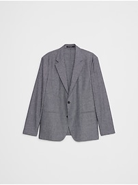 Tailored-Fit Linen-Blend Twill Jacket