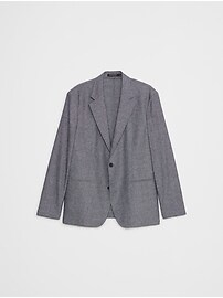 Tailored-Fit Linen-Blend Twill Jacket