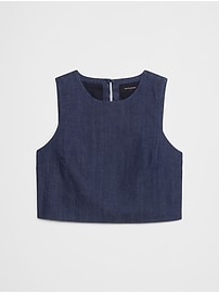 Cropped Denim Shell