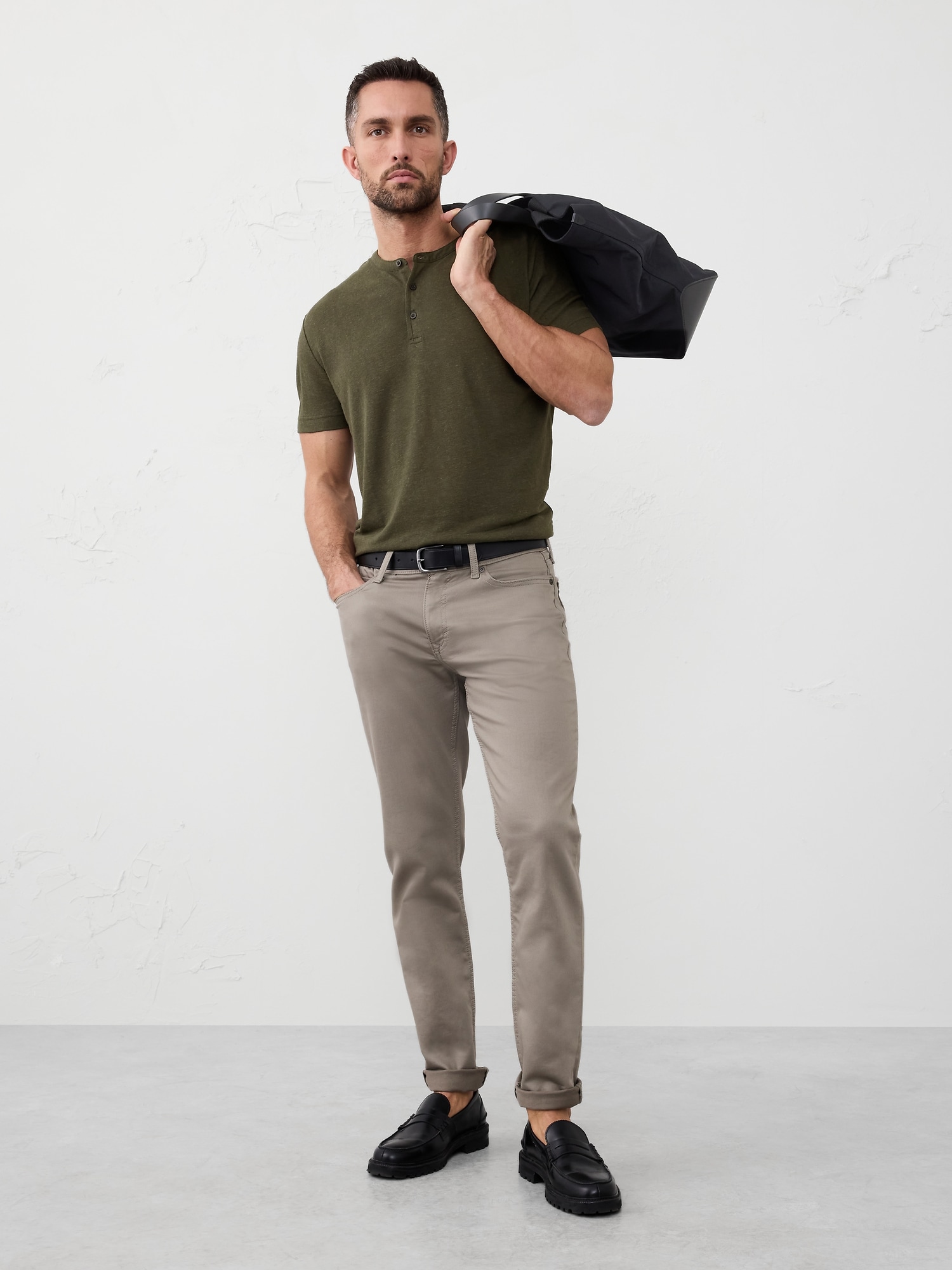 Linen-Blend Henley