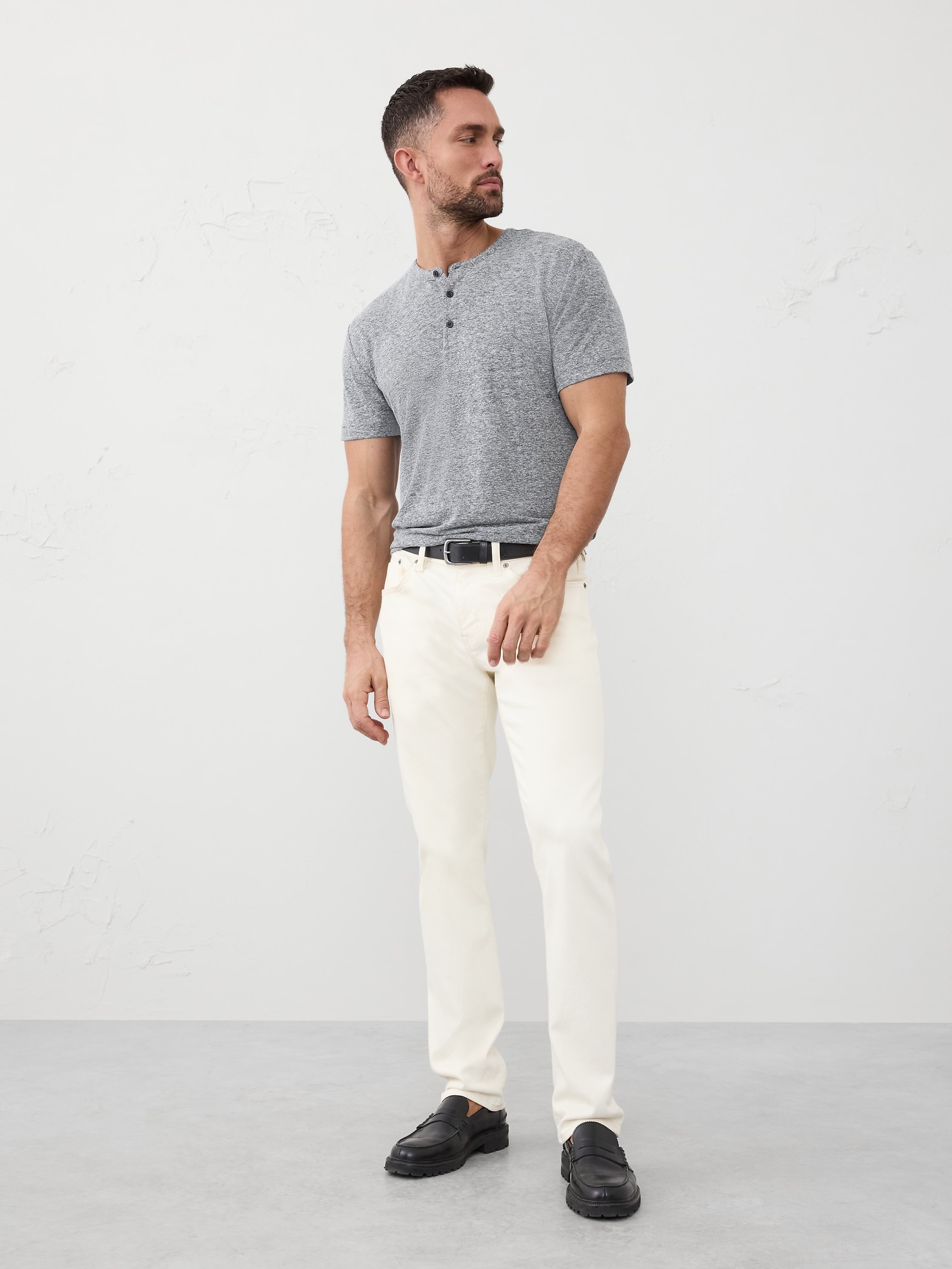 Linen-Blend Henley