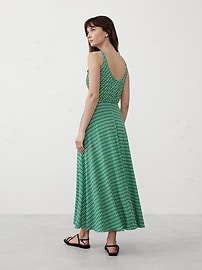 Scoop-Neck Midi Dress
