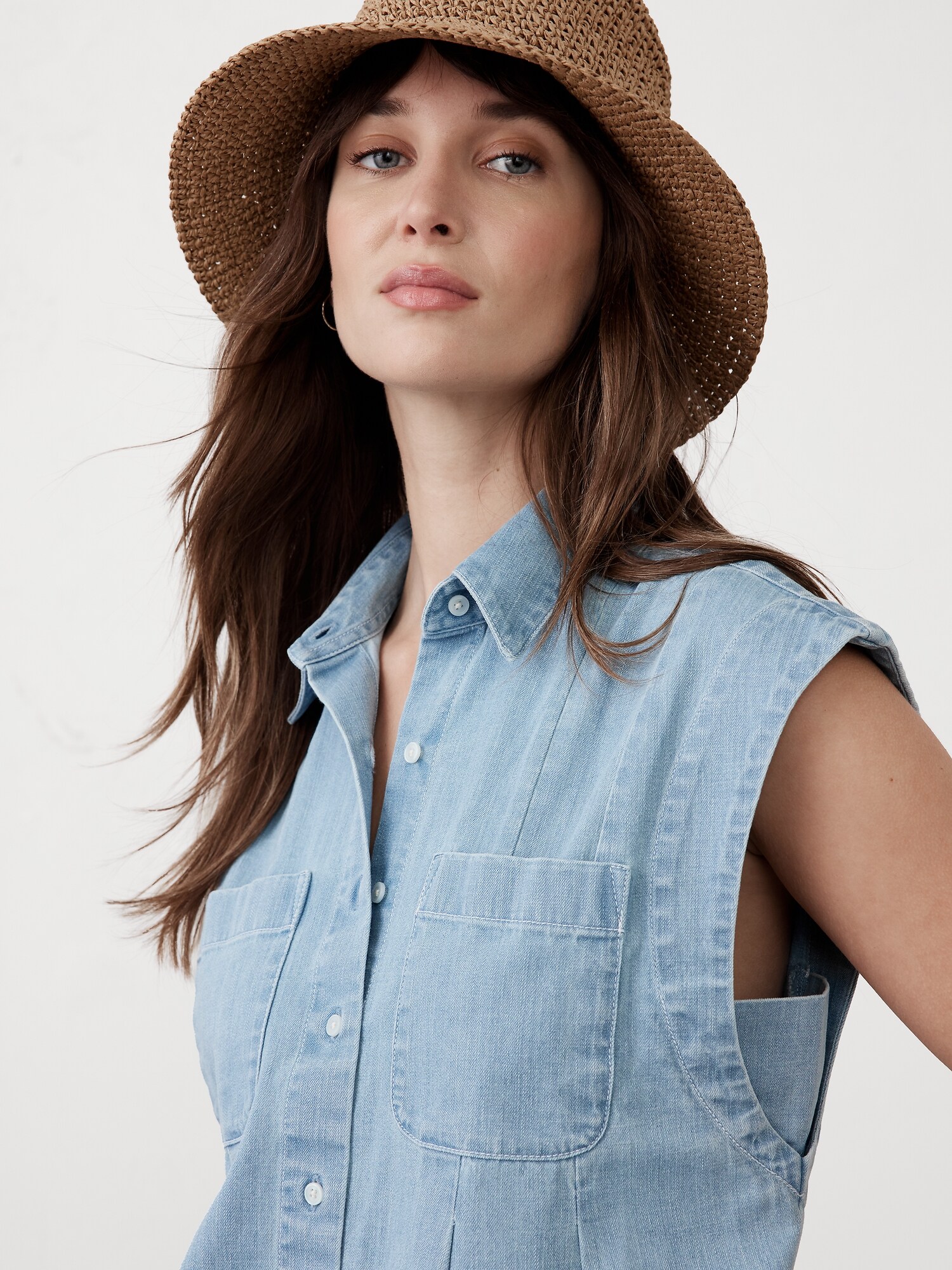 Utility Mini Shirtdress