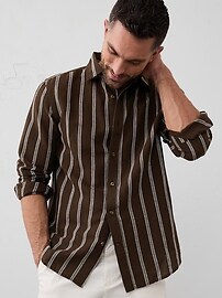 Slim Linen-Blend Shirt