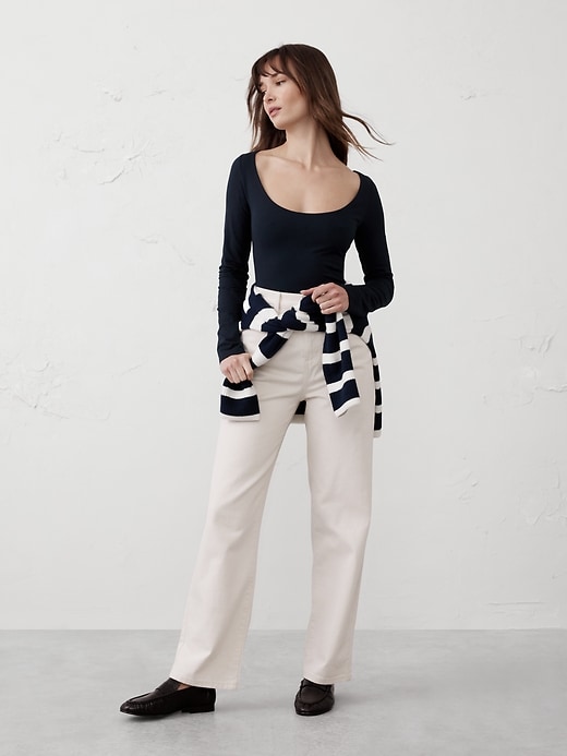 Soft Stretch Open Back Top