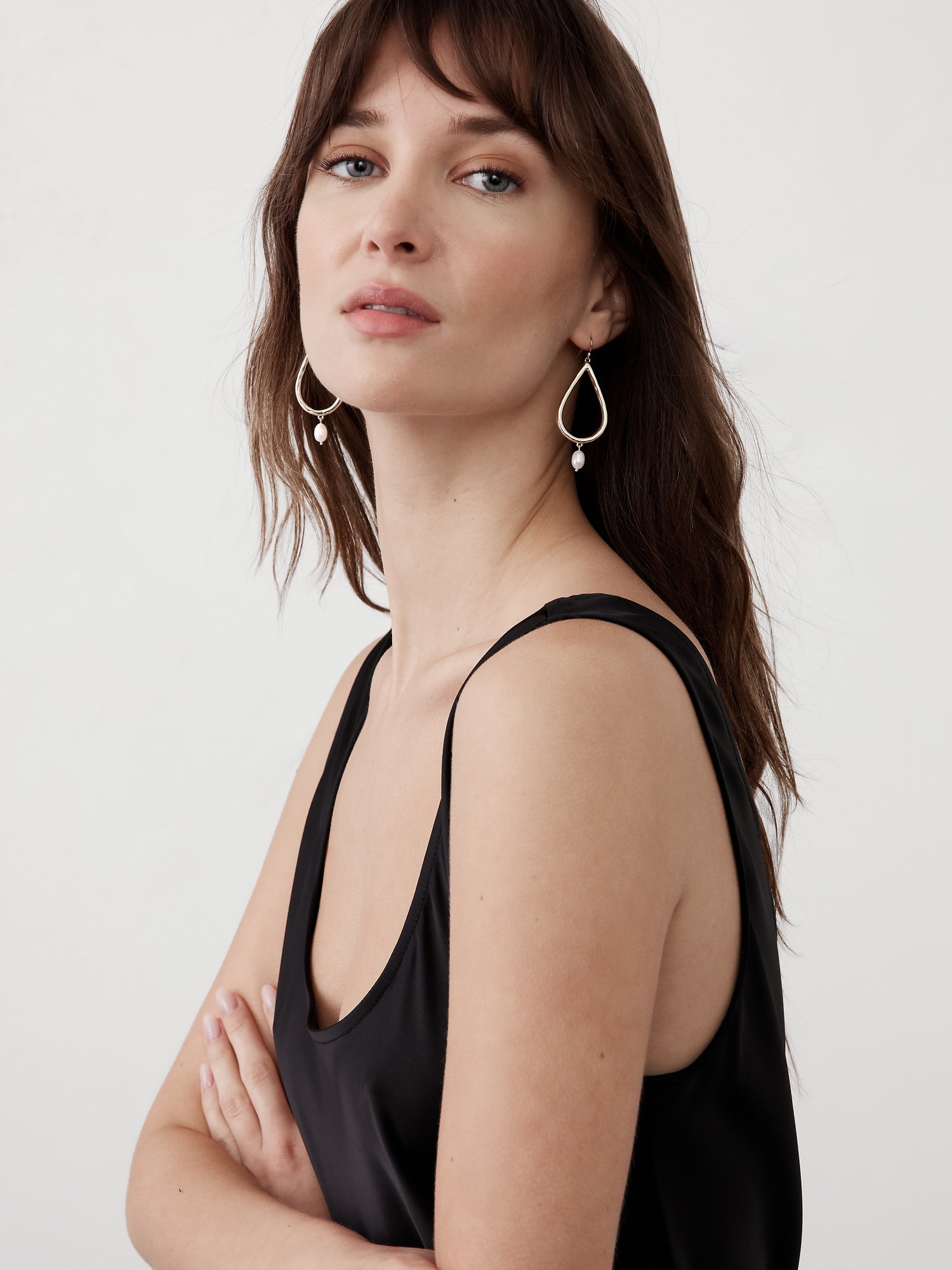 Statement Teardrop Pearl Earrings