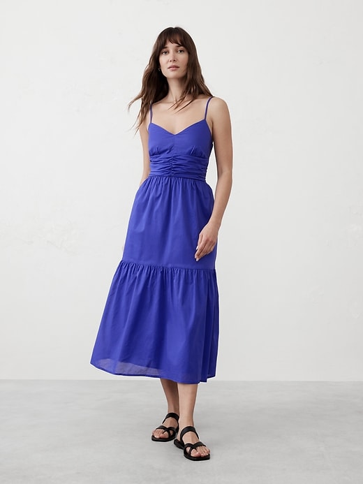 Strappy Voile Midi Dress