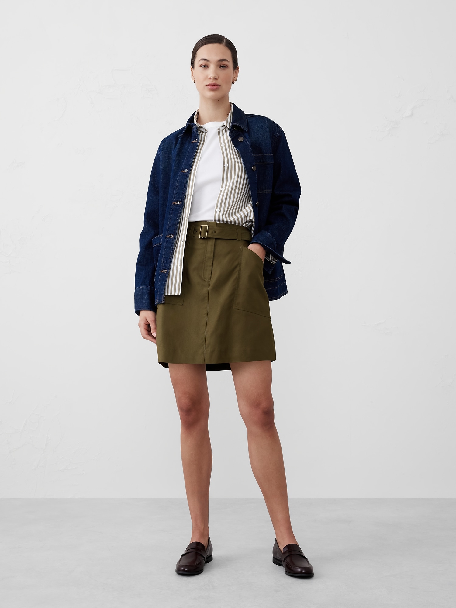 Twill Painters Mini Skirt