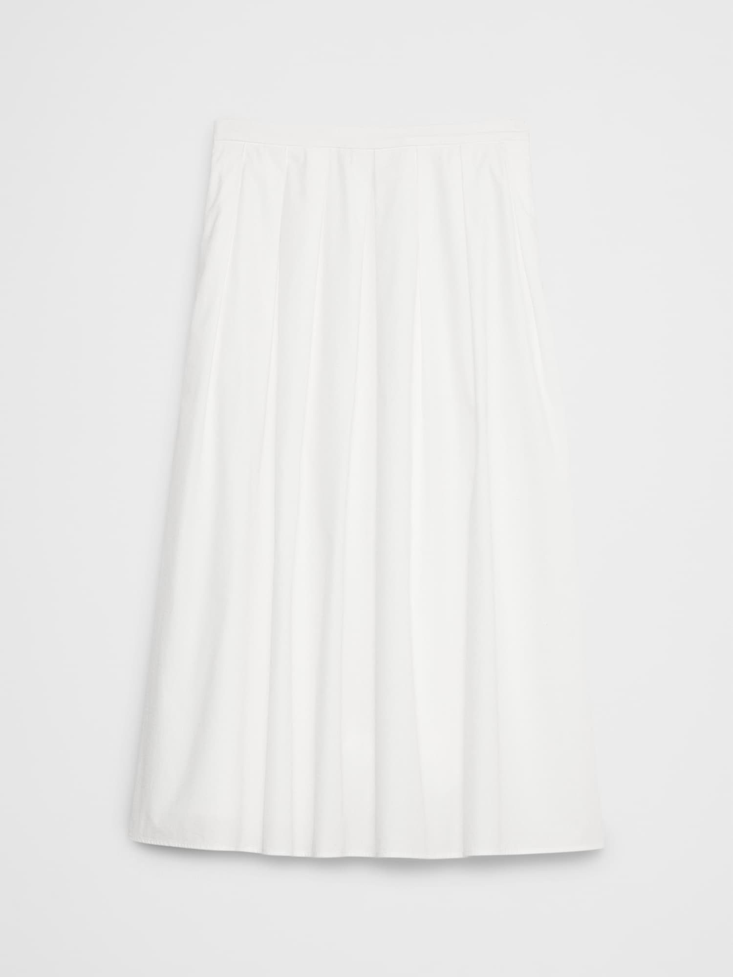 Poplin Midi Skirt