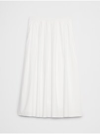Poplin Midi Skirt