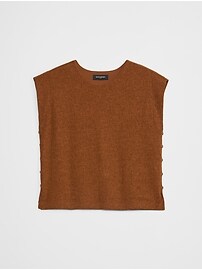 Crepe Jacquard Side-Button Top