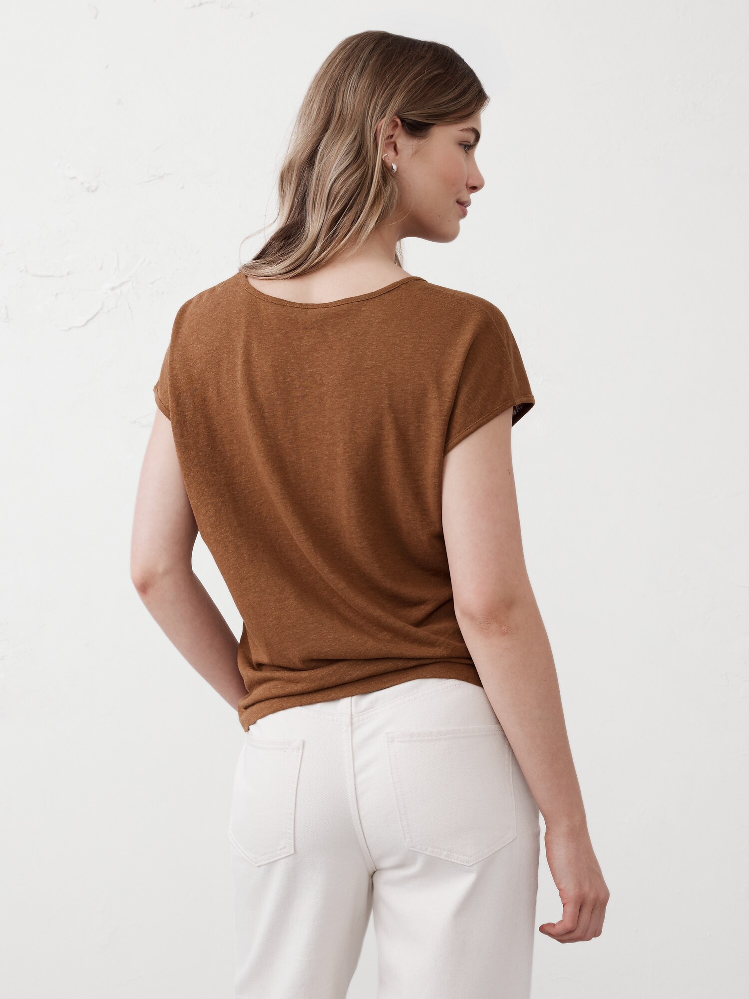 Linen-Blend Top