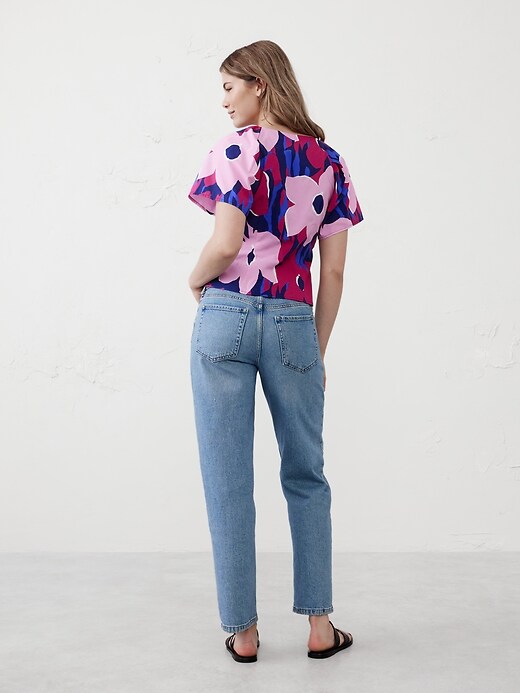 Fitted Poplin Top