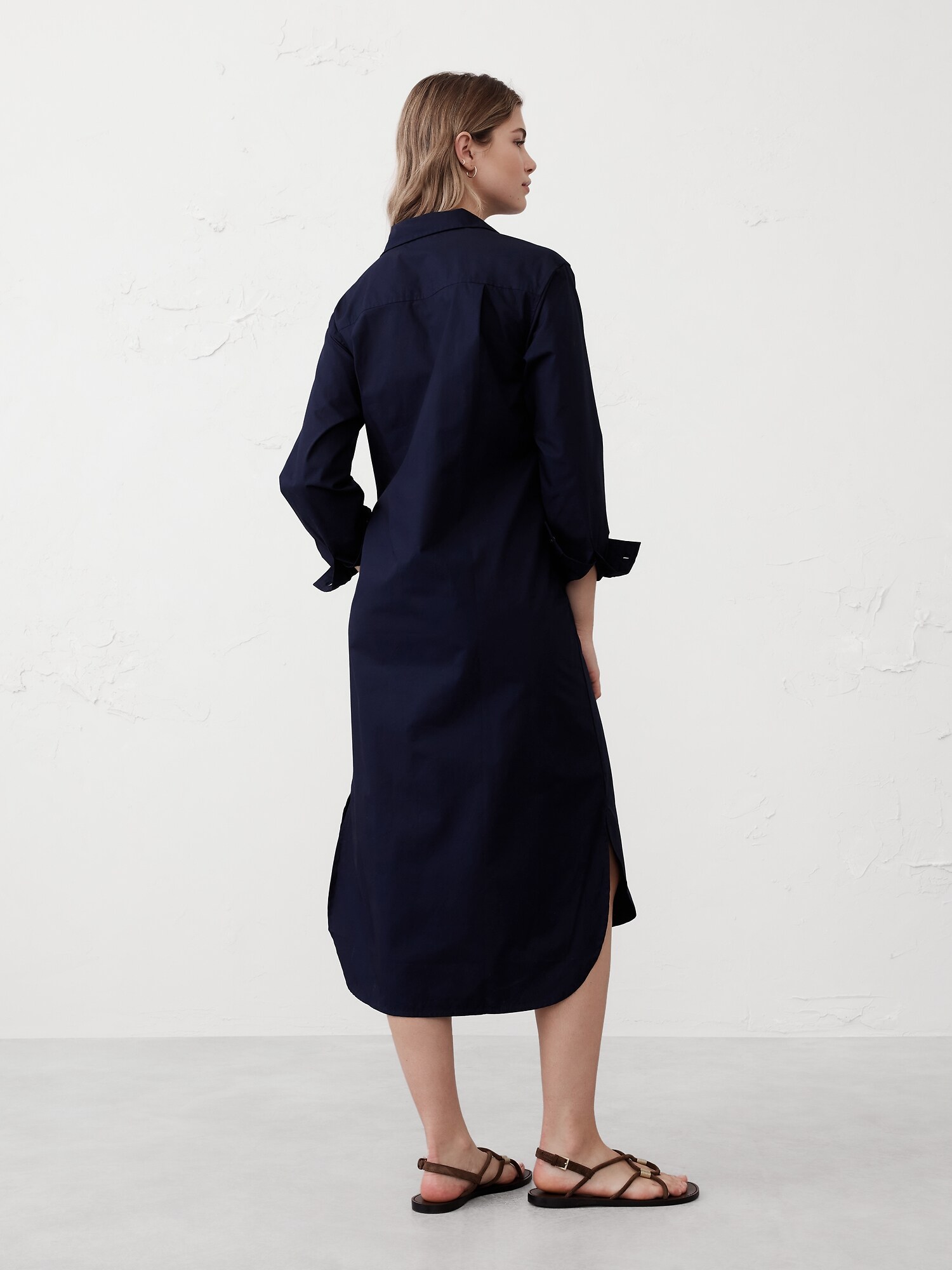 Midi Poplin Shirtdress