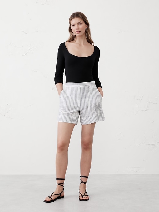 Soft Stretch Scoop-Neck T-Shirt
