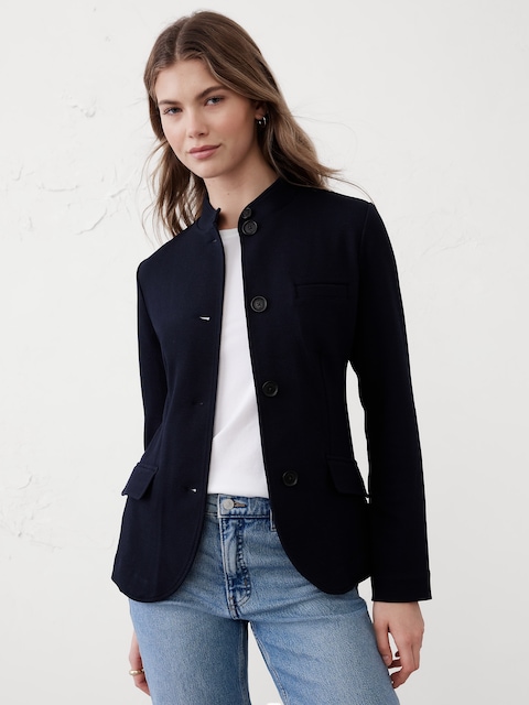 Knit Pique Blazer