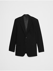 Modern Classic Plain Weave Suit Jacket