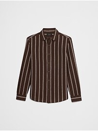 Slim Linen-Blend Shirt