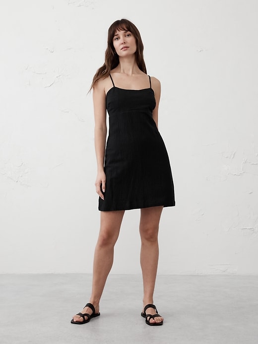 Eyelet Mini Shift Dress