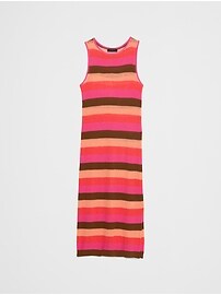 Open-Stitch Midi Sweater Dress