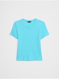 Ribbed Short T-Shirt