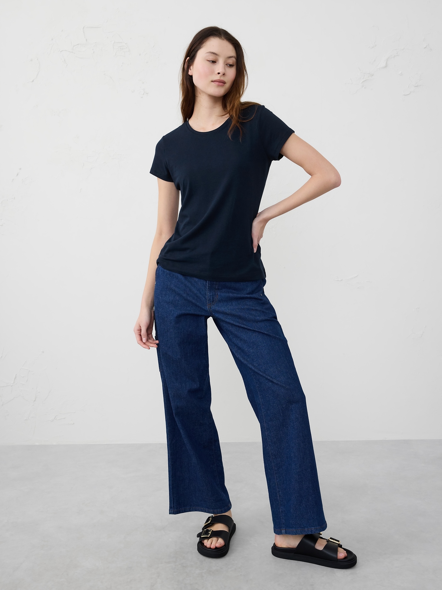 Timeless Crew-Neck T-Shirt - Blue