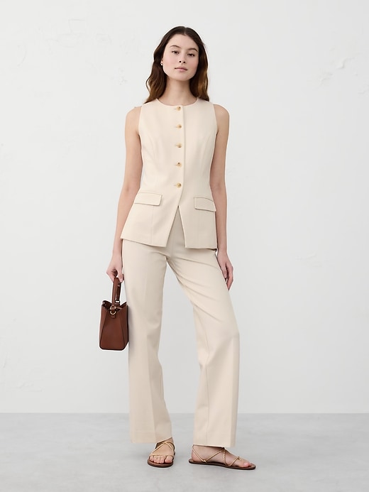 Ponte Cutaway Vest