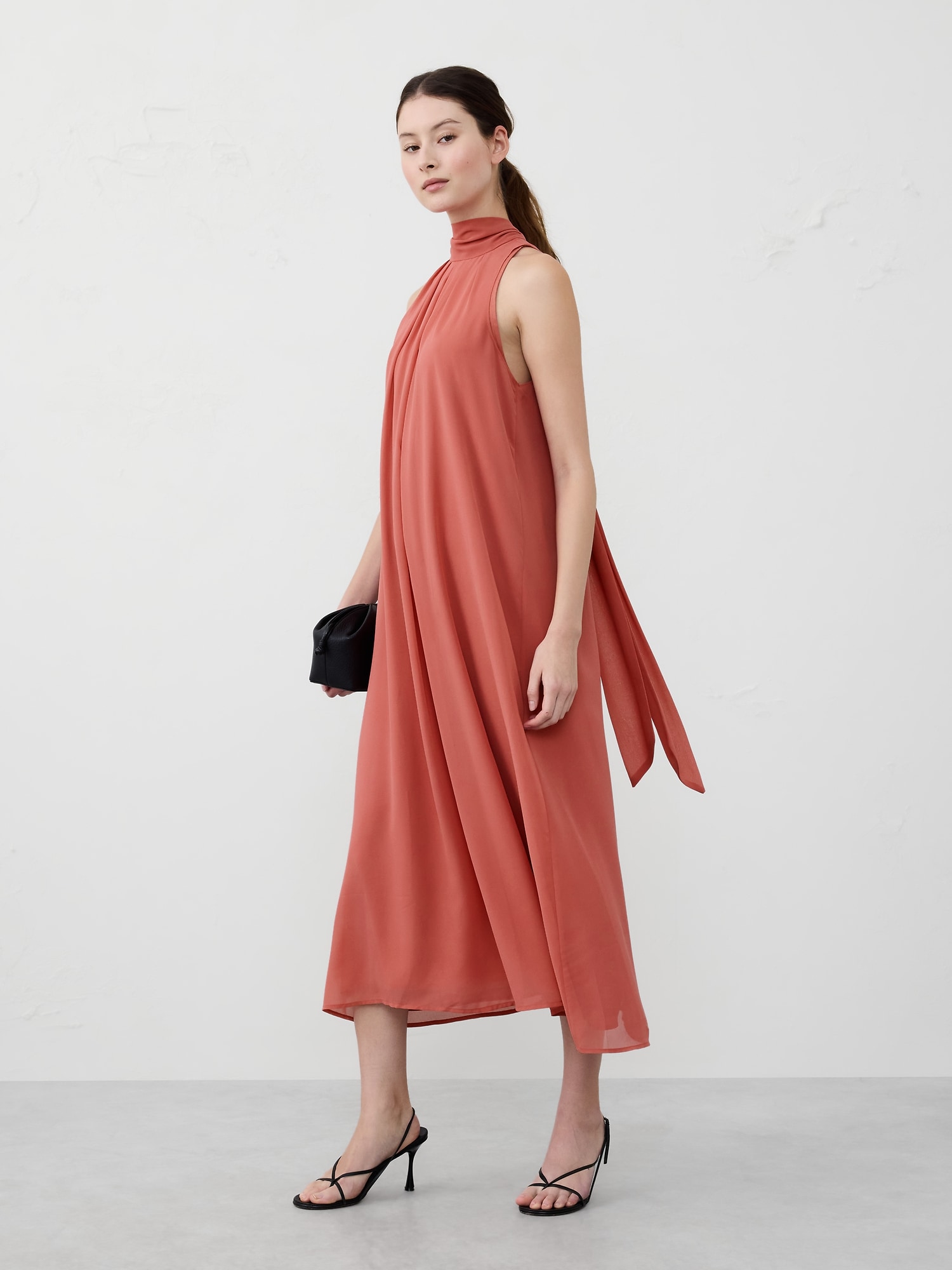 Chiffon Midi Dress