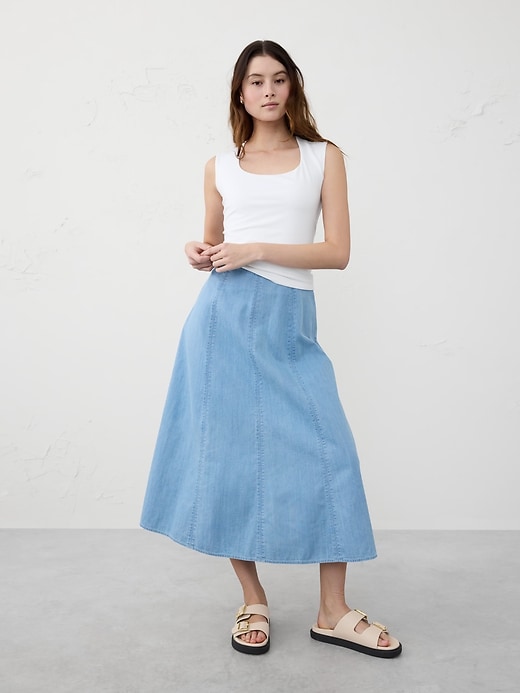 Crossover Front Shirred Top