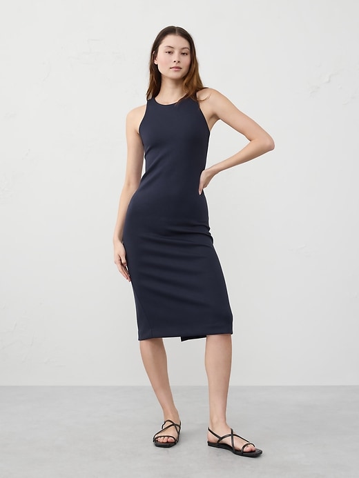 strapless open back dress Sophie Racerback Tank Dress - Heather Grey main image 0