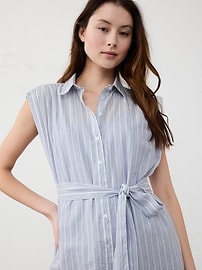 Drapey Midi Shirtdress