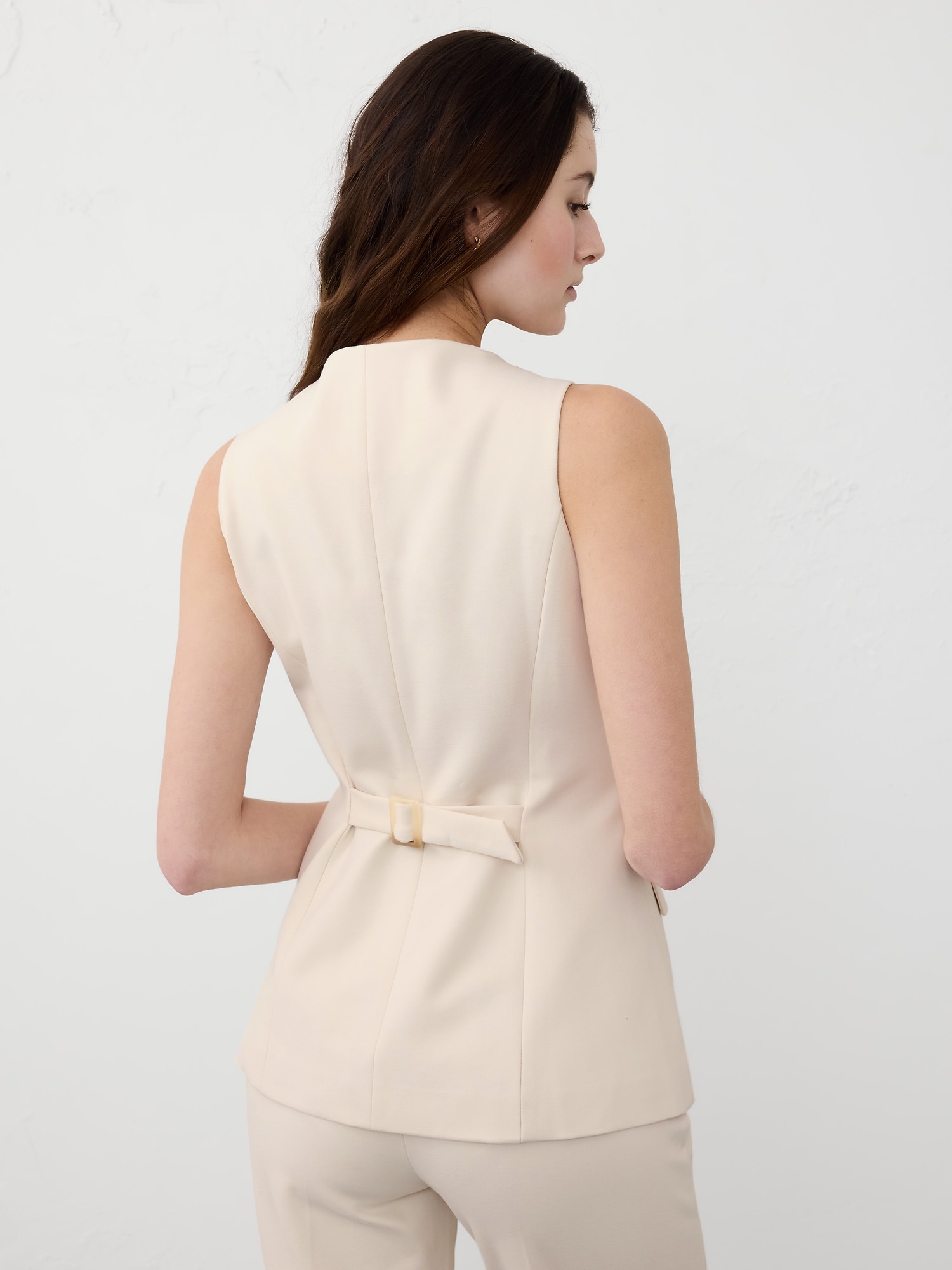 Ponte Cutaway Vest