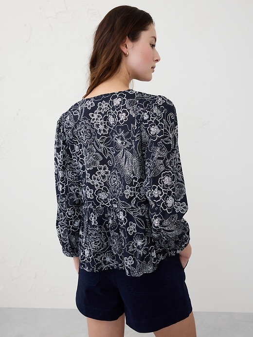 Peplum-Hem Top | Banana Republic Factory
