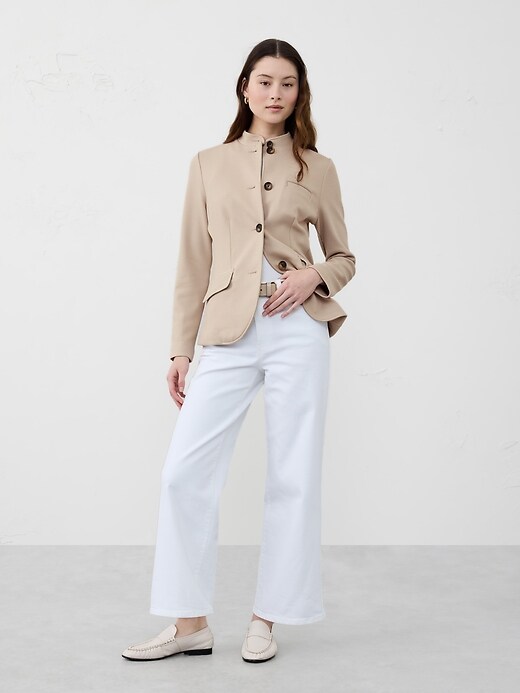 Knit Pique Blazer