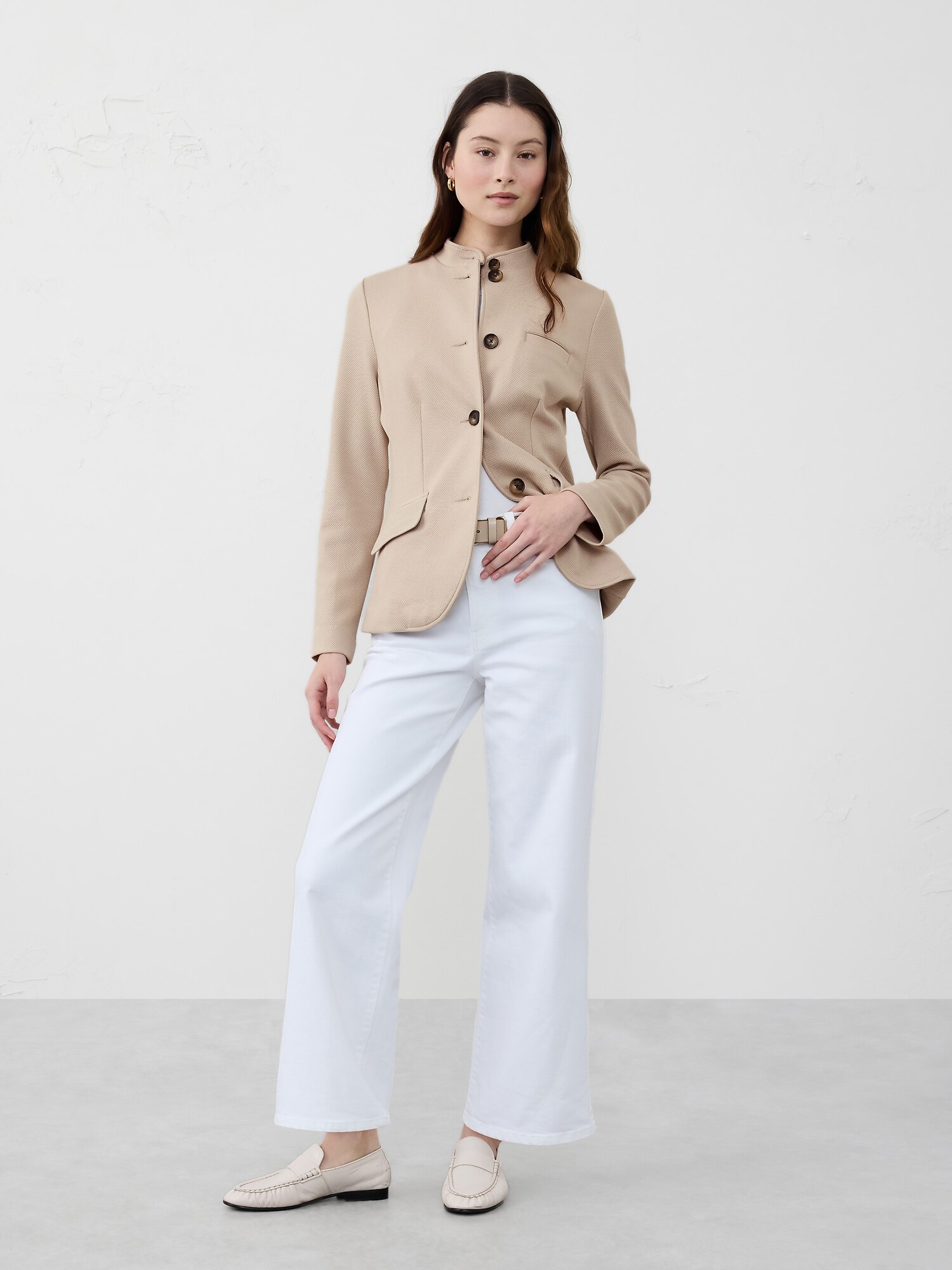 Knit Pique Blazer