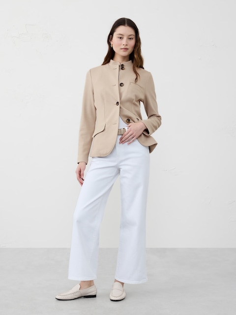 Knit Pique Blazer