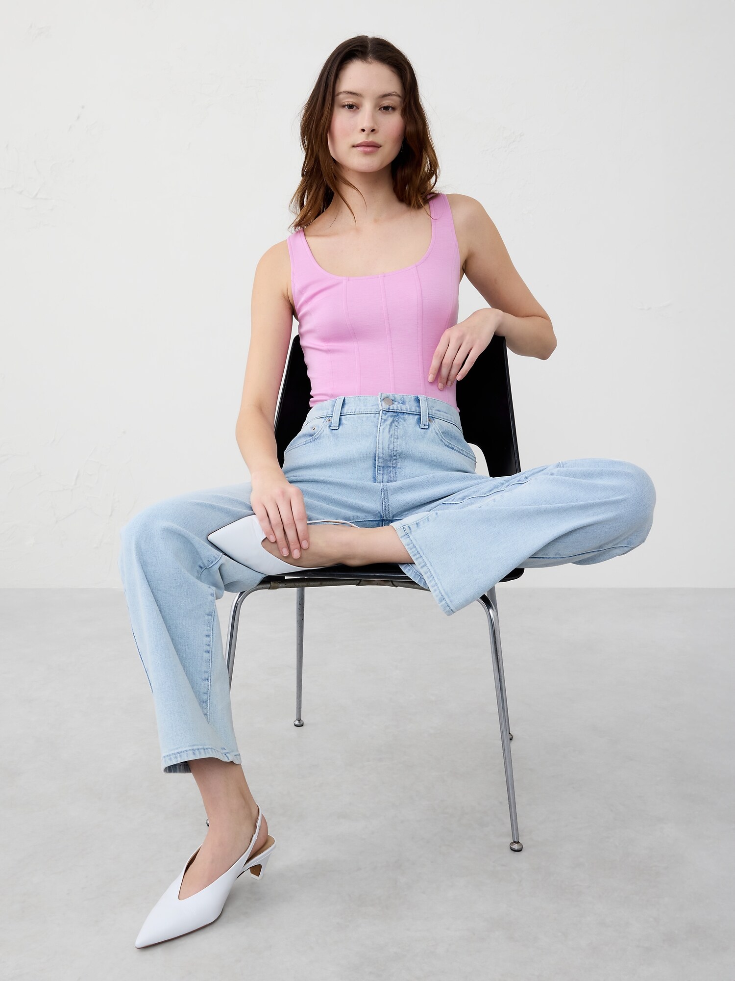 Soft Touch Scuba Corset Top