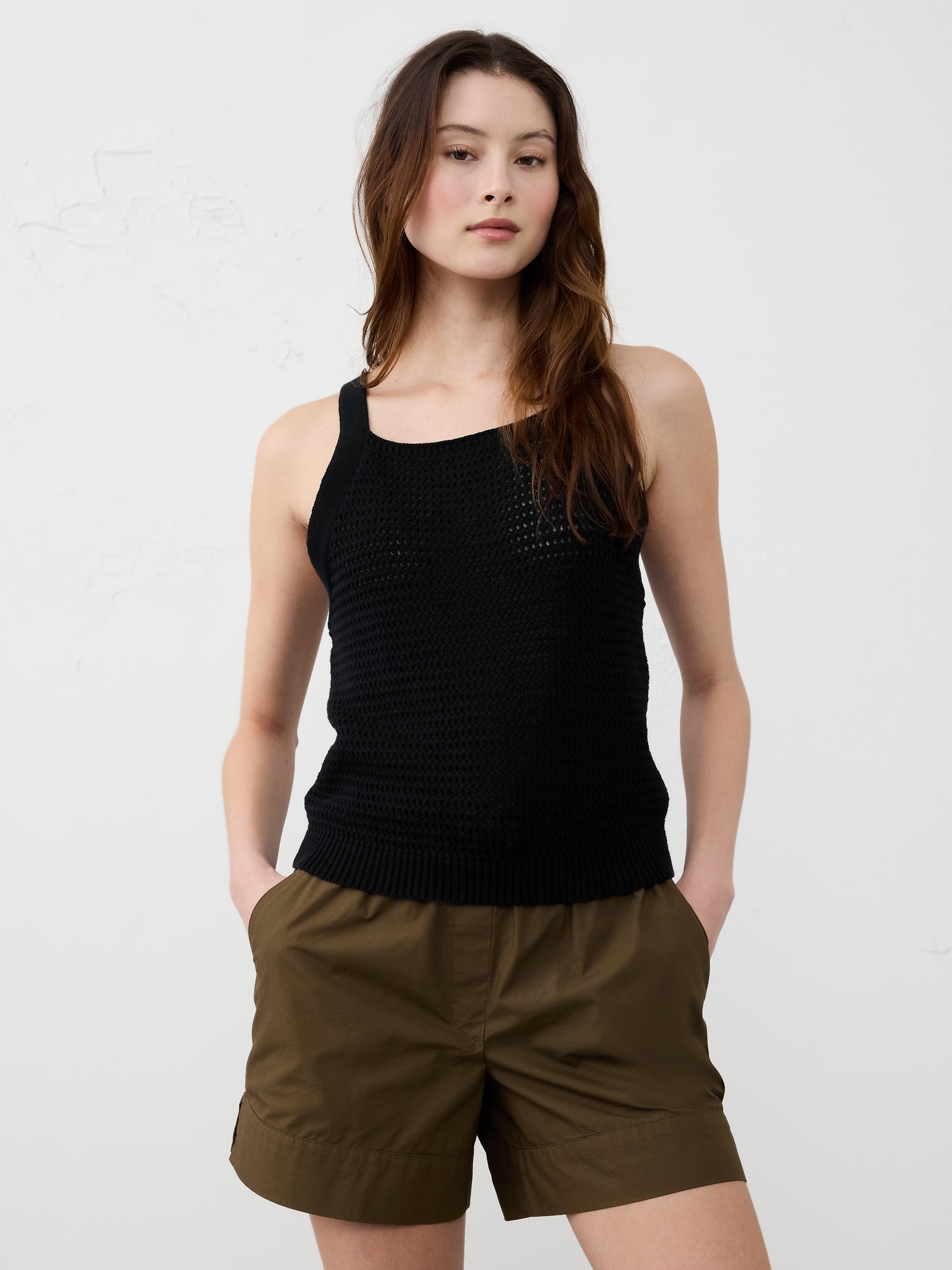 Open Stitch Sweater Tank