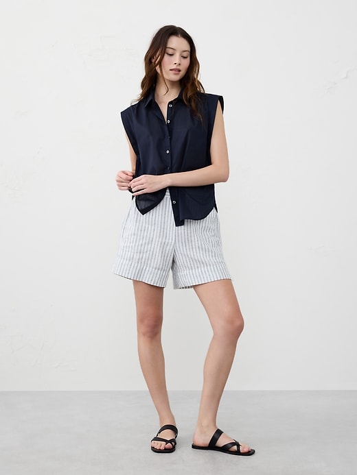 Soft Gathered Voile Shirt | Banana Republic Factory