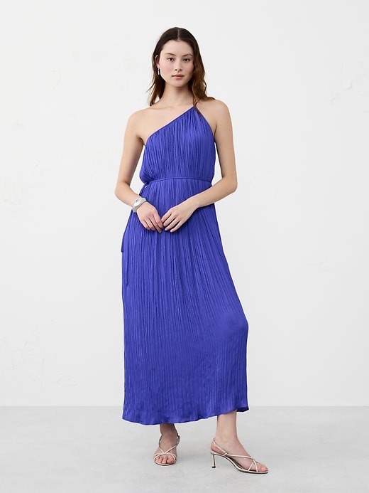 ワンピース Pleated OpenShirt Dress bkk20977_purple_xl?$