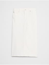Denim Midi Pencil Skirt
