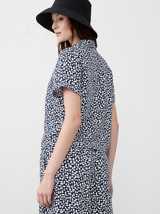 Linen-Blend Shirt