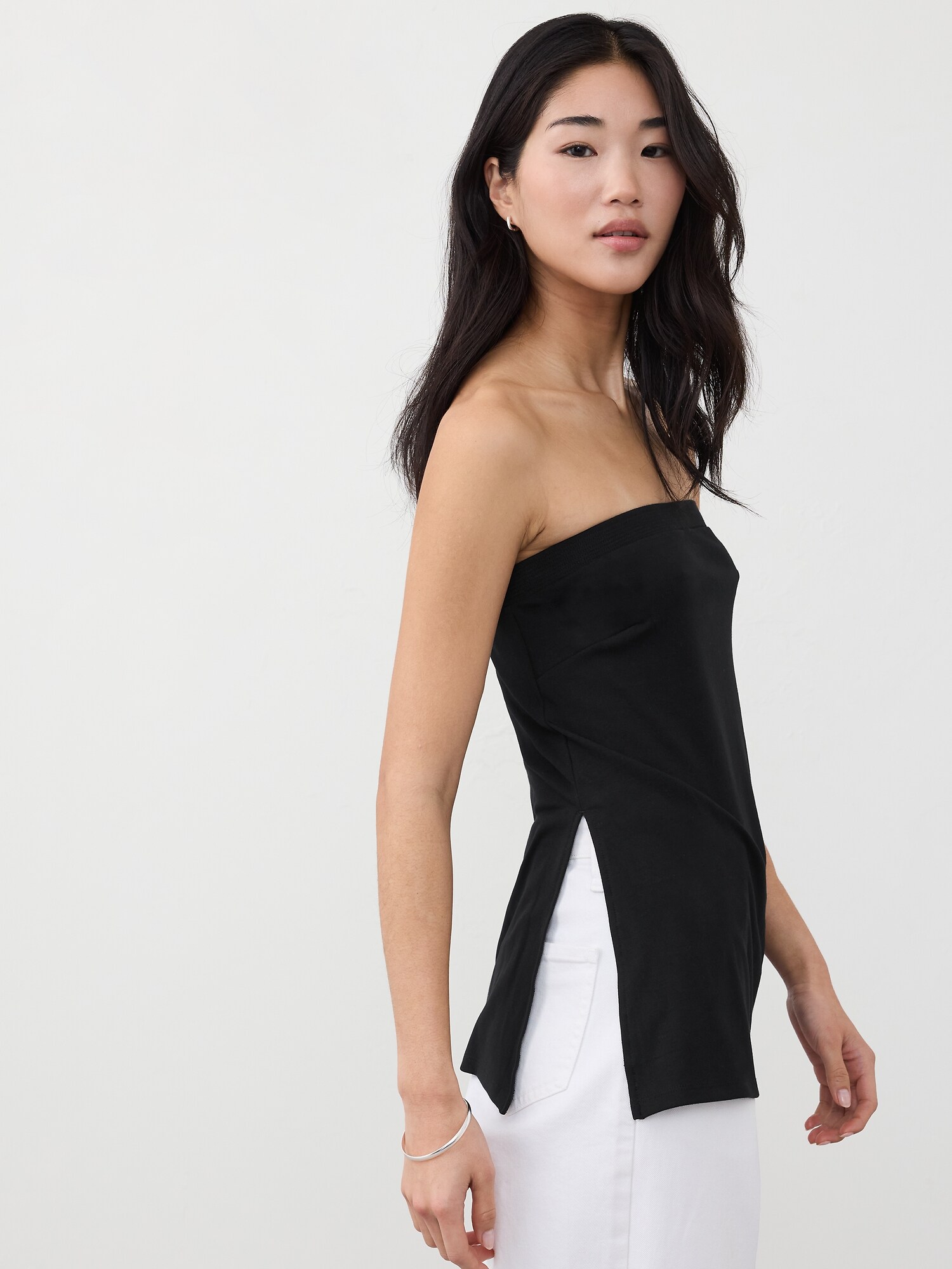 Strapless Trapunto Top