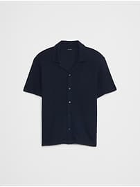 Crinkle Ribbed Polo