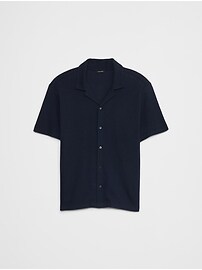 Crinkle Ribbed Polo