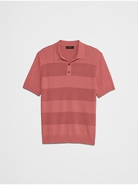 Mesh Striped Polo