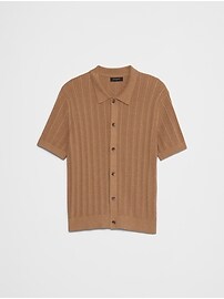Textured Sweater Polo