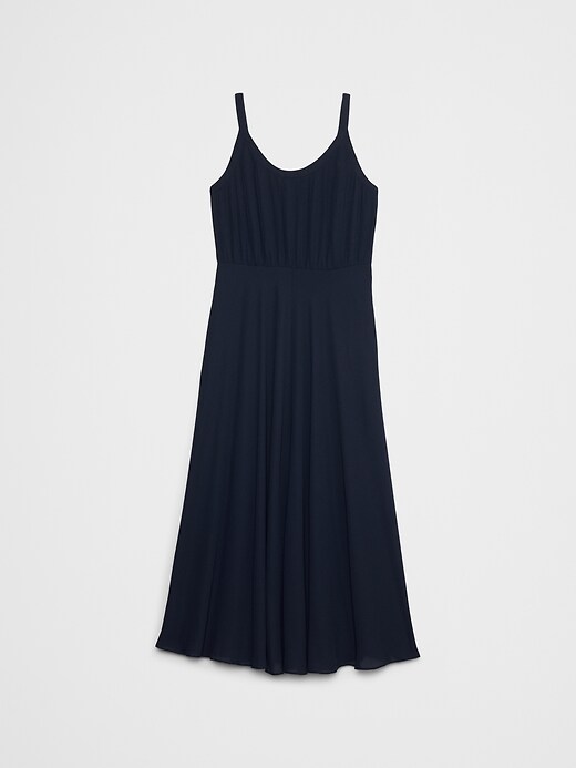 slim fit dress slacks Fit & Flare Sleeveless Linen-Blend Midi Dress main image 0